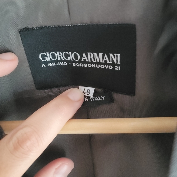 Giorgio Armani womens size 48 blazer. Dark gray - Picture 4 of 10